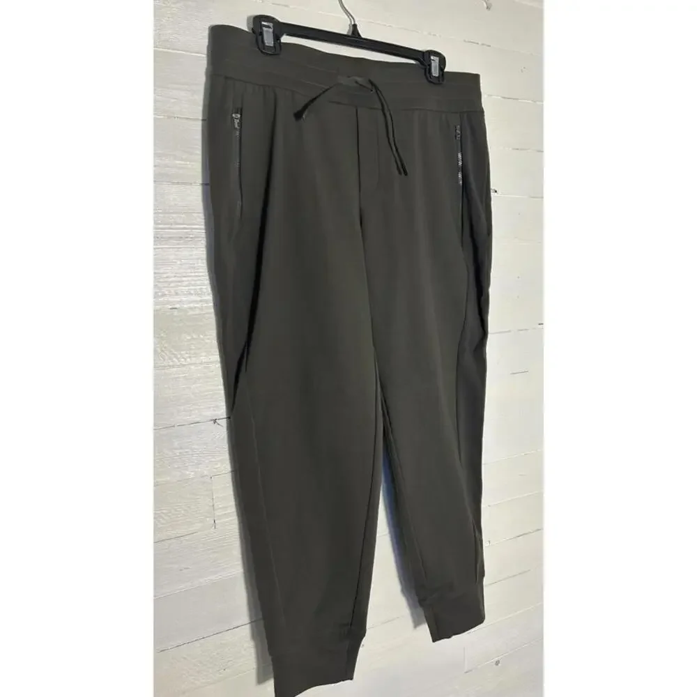 Aletha Headlands Hydro Trek Joggers, women’s size 12P. Army green khaki.